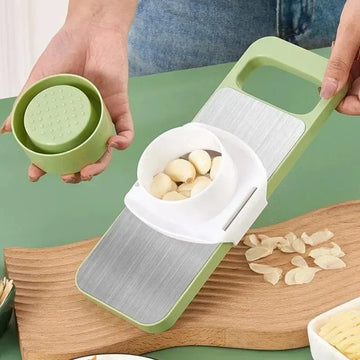 Multifunctional Stainless Steel Vegetable & Garlic Slicer