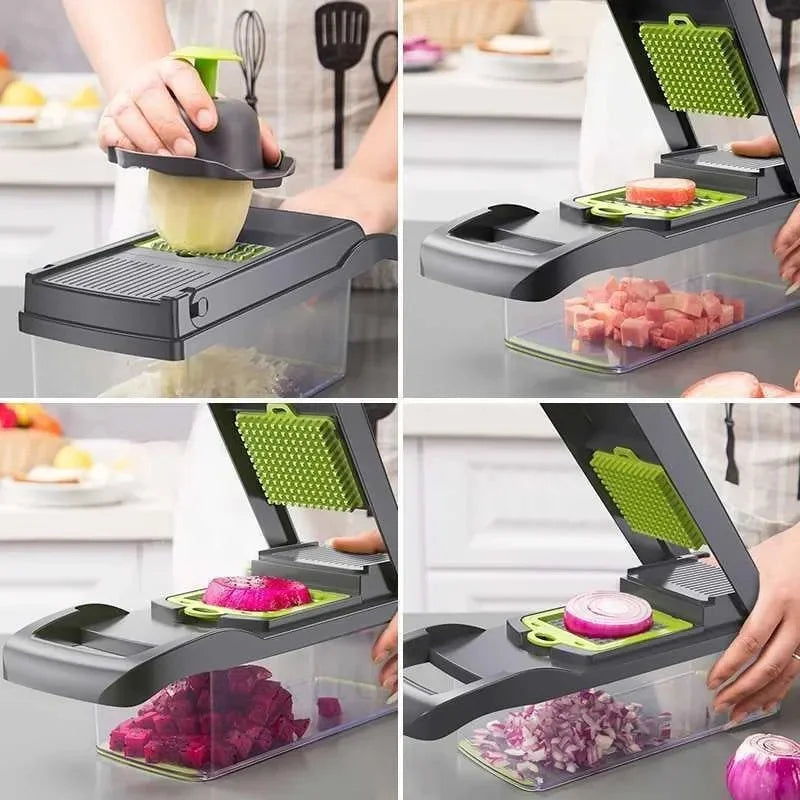 16-in-1 Multifunctional Vegetable Chopper & Slicer Set