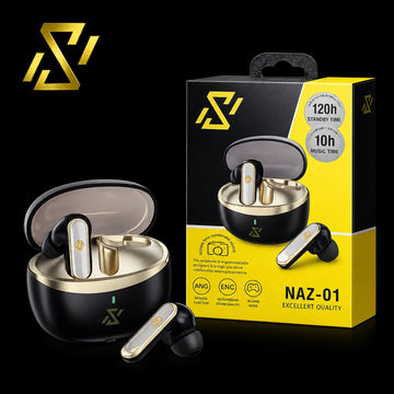 NAZ-01 Wireless Earbuds with ANC & ENC Noise Cancellation