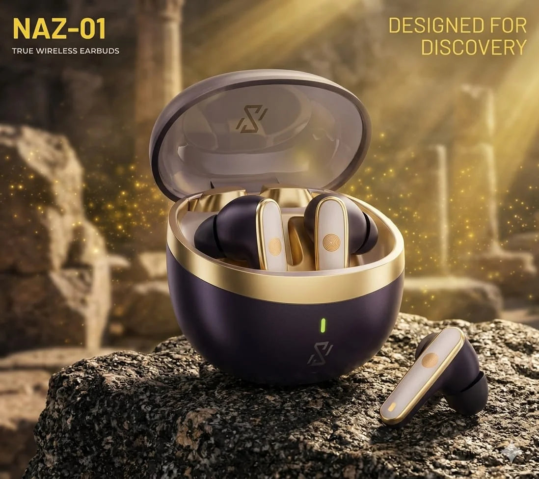 NAZ-01 Wireless Earbuds with ANC & ENC Noise Cancellation