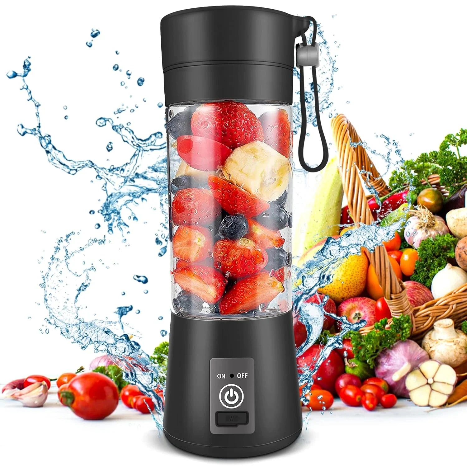 Portable USB Rechargeable Mini Blender Bottle