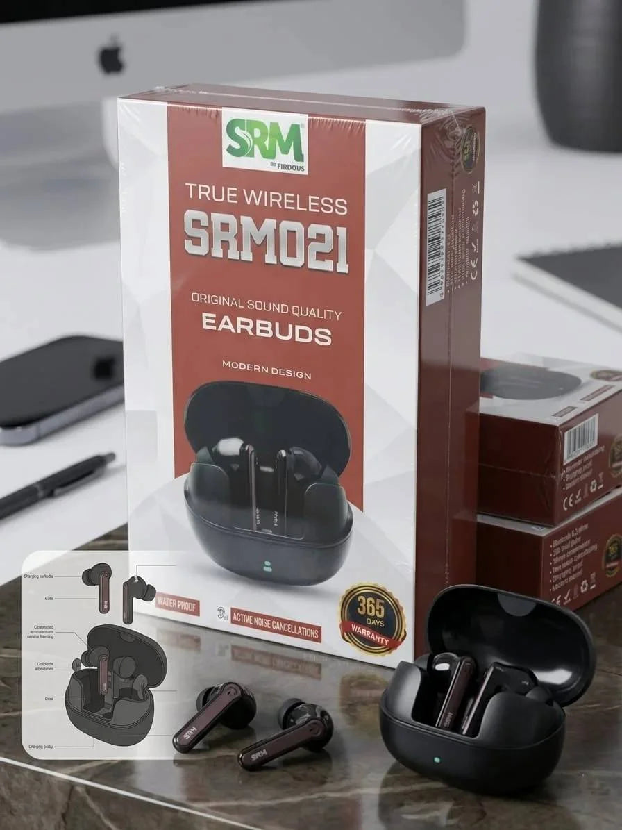 SRM021 True Wireless ANC Earbuds with 12H Playtime